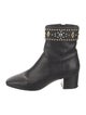 Sandro Leather Studded Accents Boots