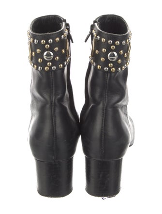 Sandro Leather Studded Accents Boots