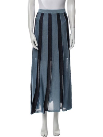 Sandro Striped Midi Length Skirt