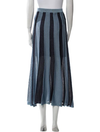 Sandro Striped Midi Length Skirt