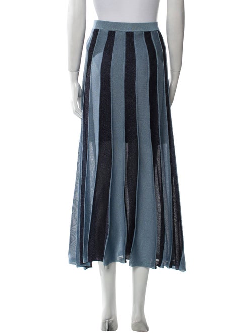 Sandro Striped Midi Length Skirt