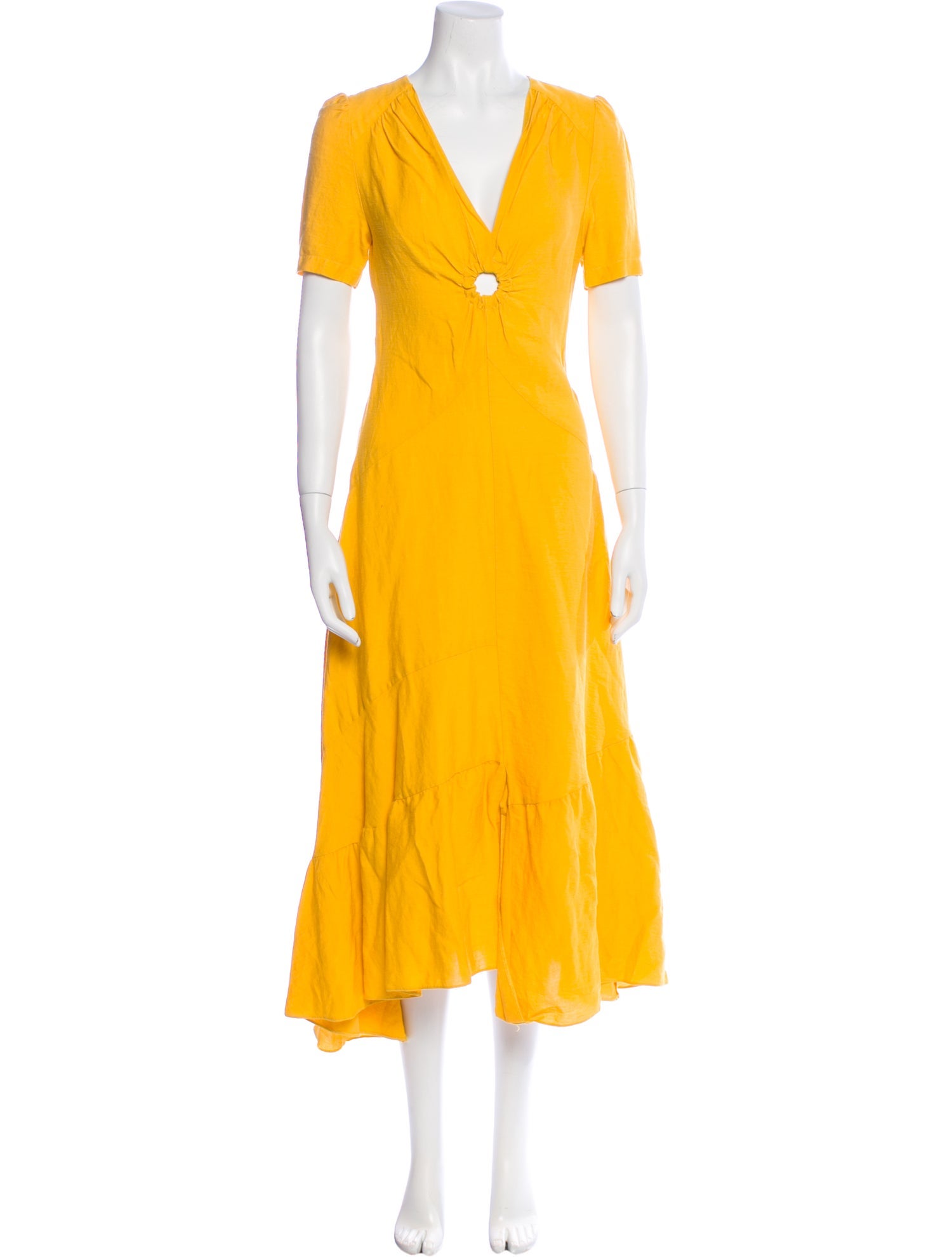 Sandro Linen Long Dress