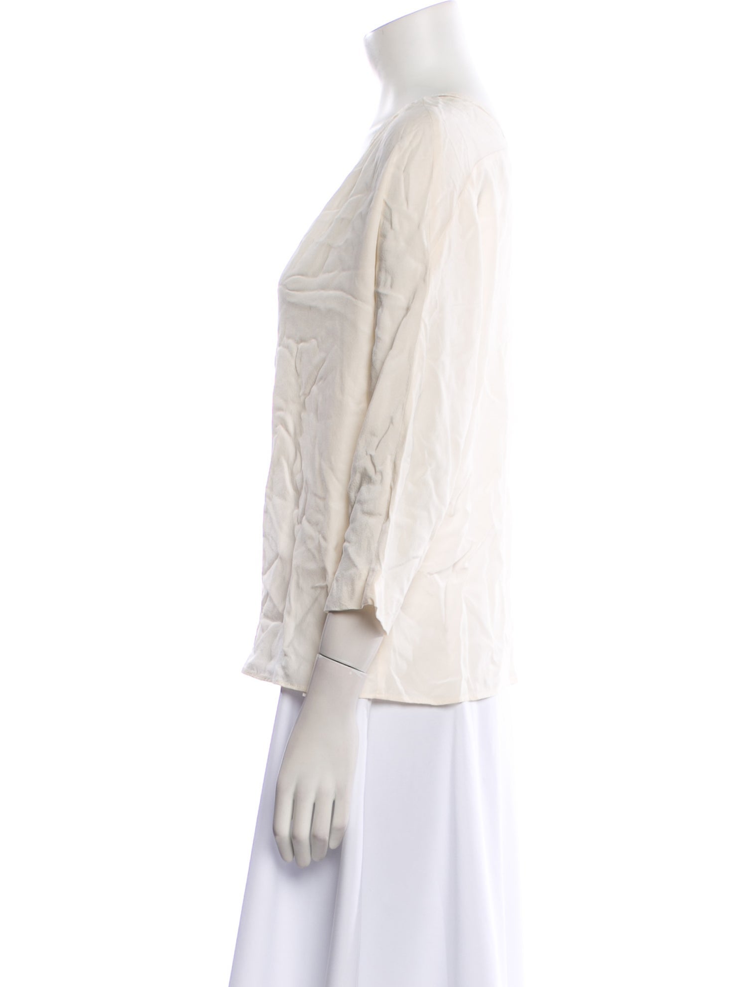 Sandro Silk V-Neck Blouse