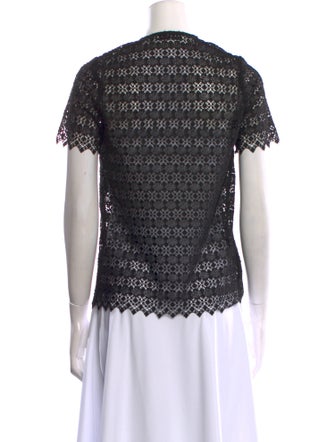 Sandro V-Neck Short Sleeve Top