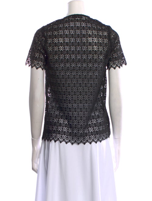 Sandro V-Neck Short Sleeve Top