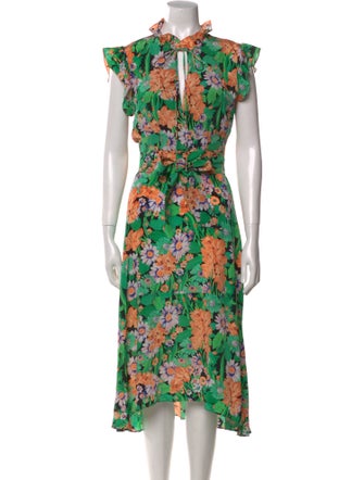 Sandro Silk Midi Length Dress