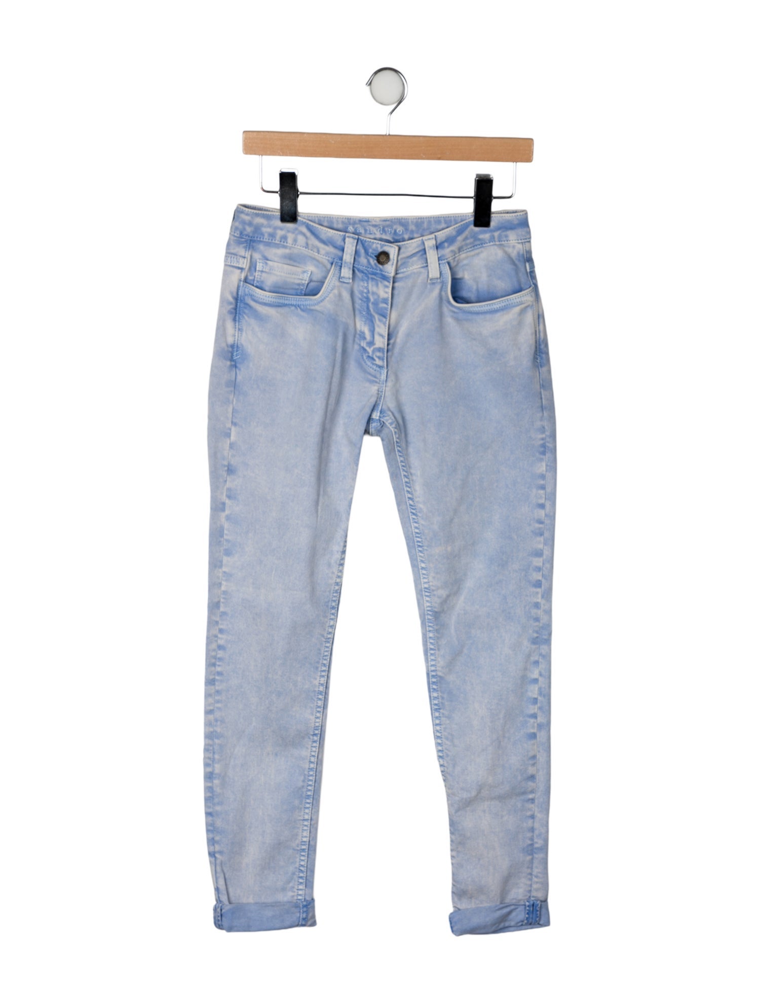 Sandro High-Rise Straight Leg Jeans