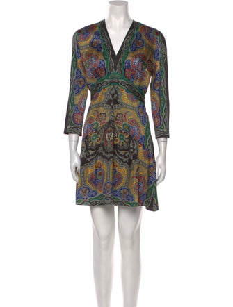 Sandro Paisley Print Mini Dress