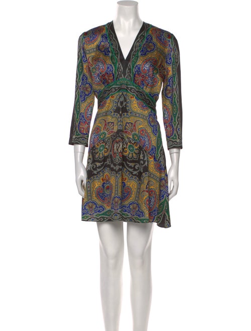 Sandro Paisley Print Mini Dress