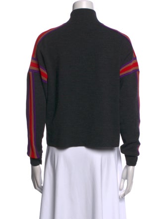 Sandro Wool Mock Neck Sweatshirt