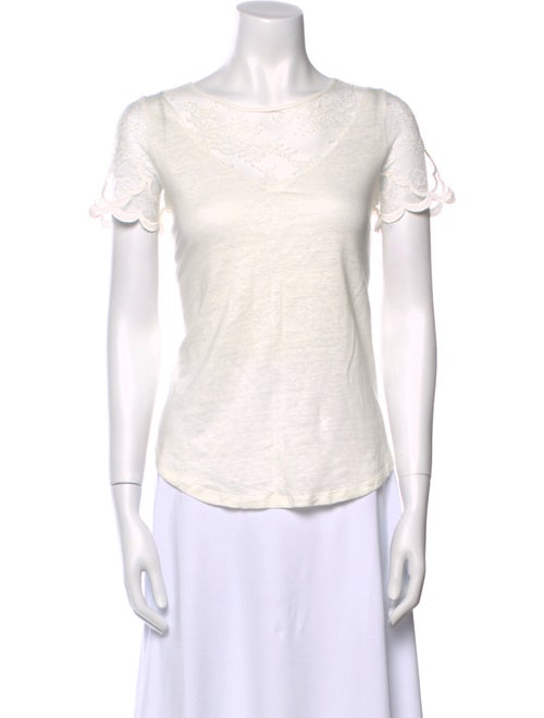 Sandro Bateau Neckline Short Sleeve T-Shirt