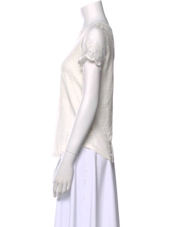 Sandro Bateau Neckline Short Sleeve T-Shirt