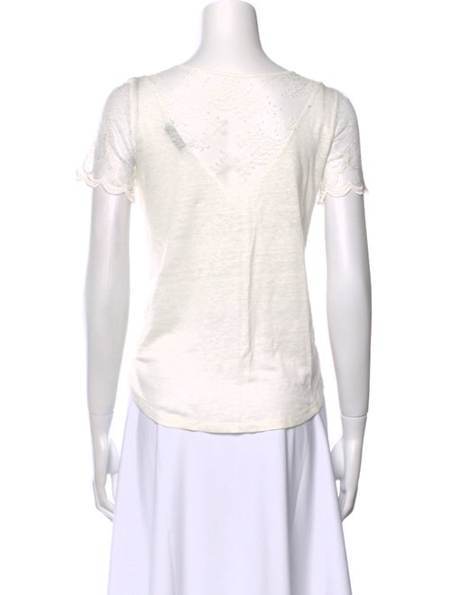 Sandro Bateau Neckline Short Sleeve T-Shirt