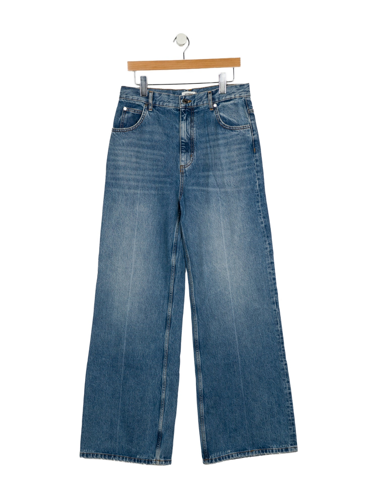 Sandro High-Rise Wide Leg Jeans w/ Tags