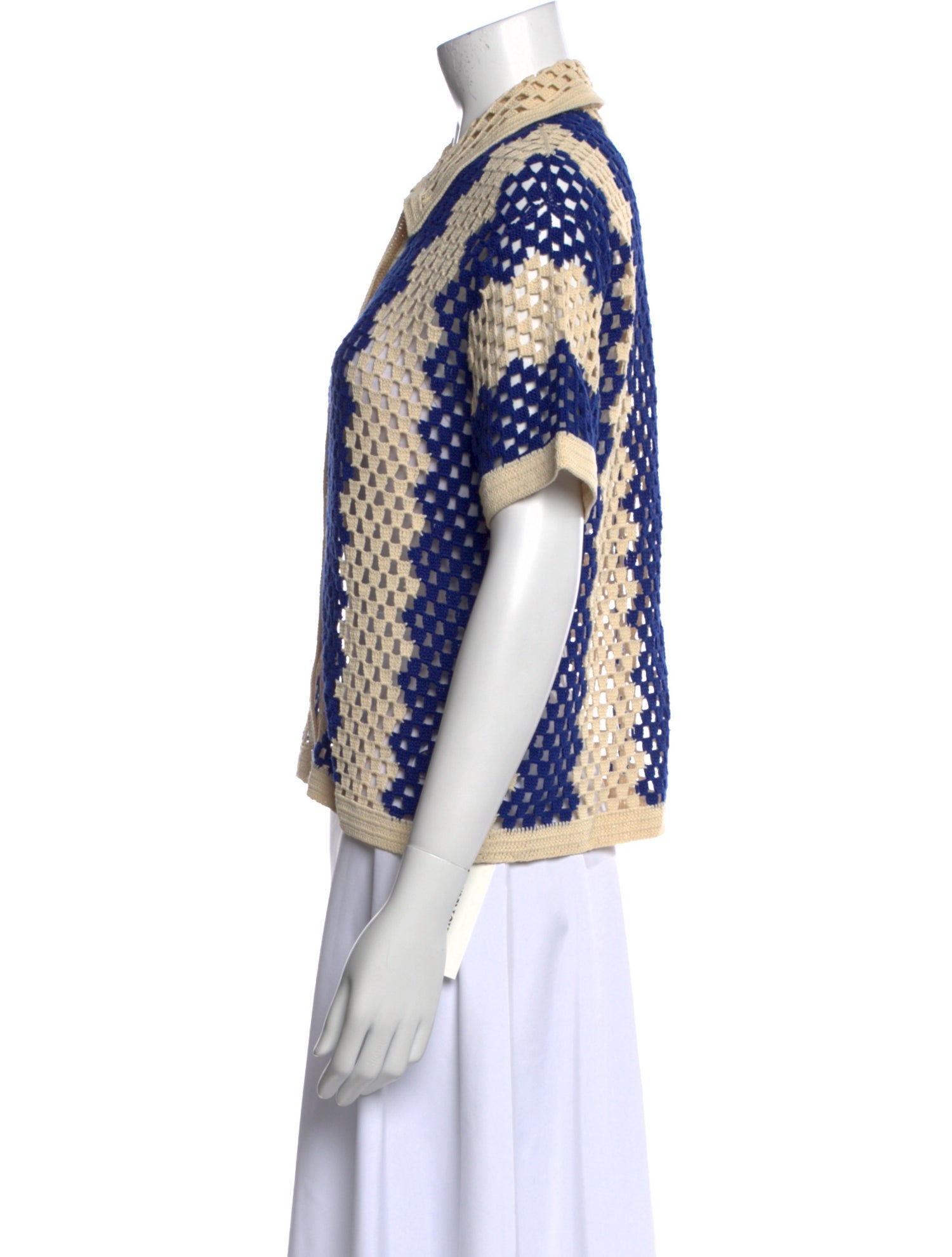 Sandro Printed Short Sleeve Polo