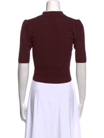 Sandro Short Sleeve Crop Top