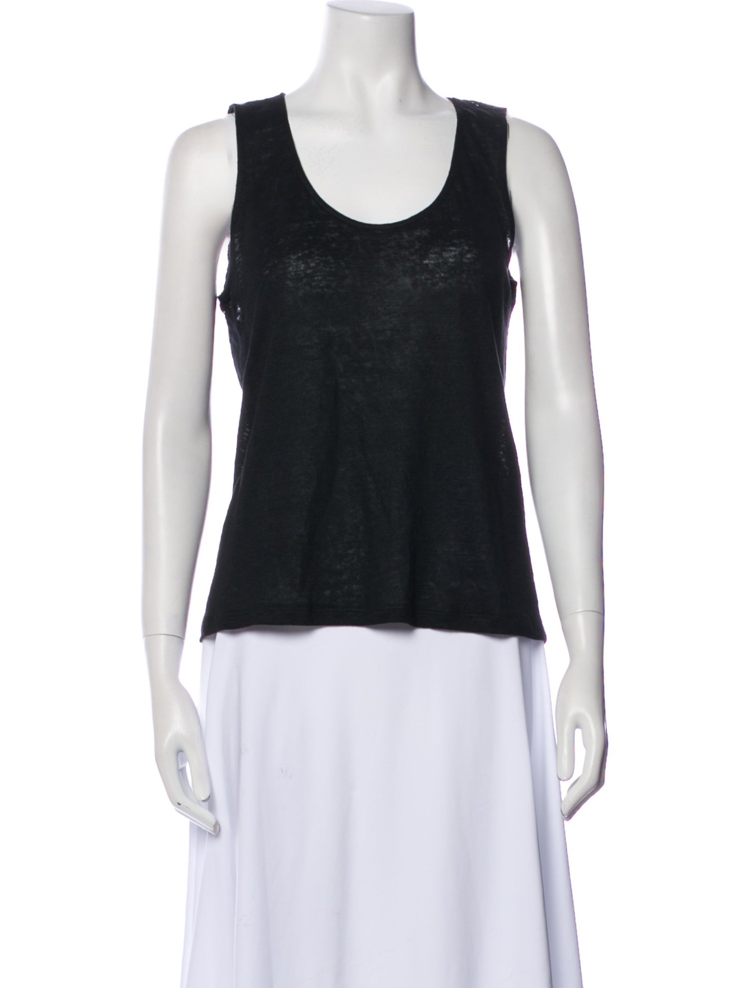 Sandro Scoop Neck Sleeveless Top