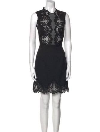 Sandro Crew Neck Mini Dress