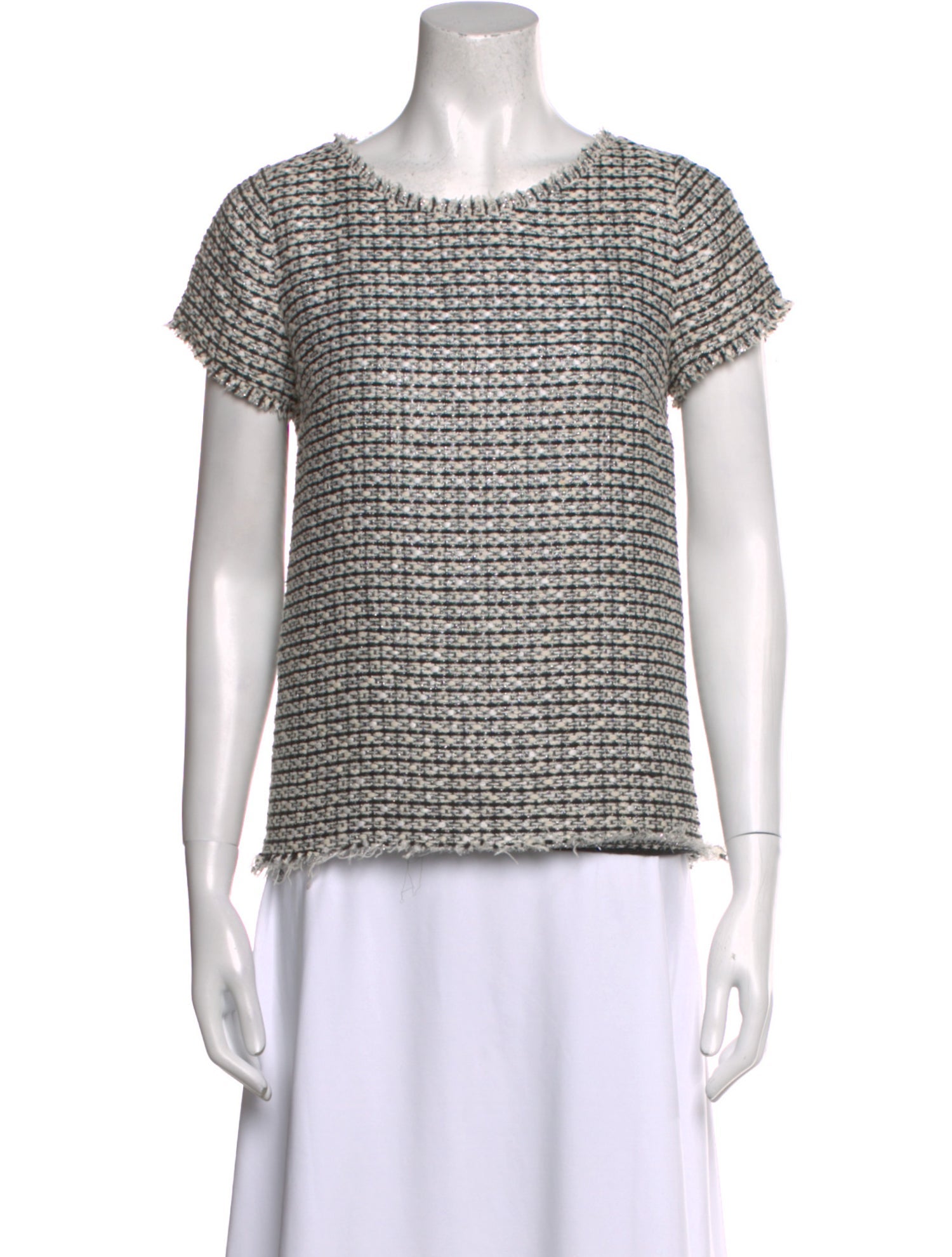 Sandro Bateau Neckline Short Sleeve Top