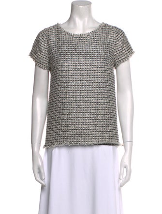 Sandro Bateau Neckline Short Sleeve Top