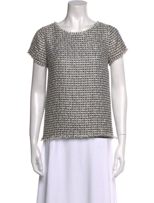 Sandro Bateau Neckline Short Sleeve Top