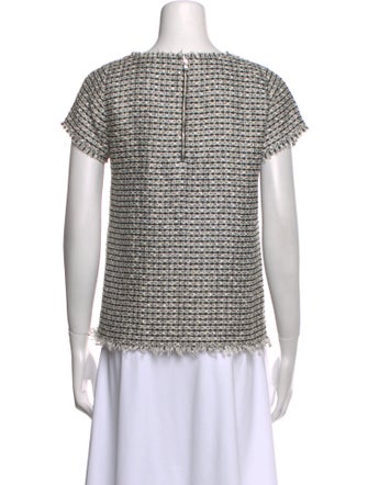 Sandro Bateau Neckline Short Sleeve Top