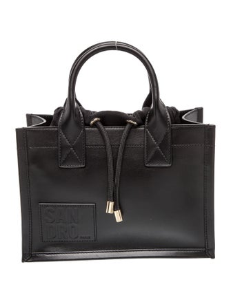 Sandro Leather Top Handle Bag