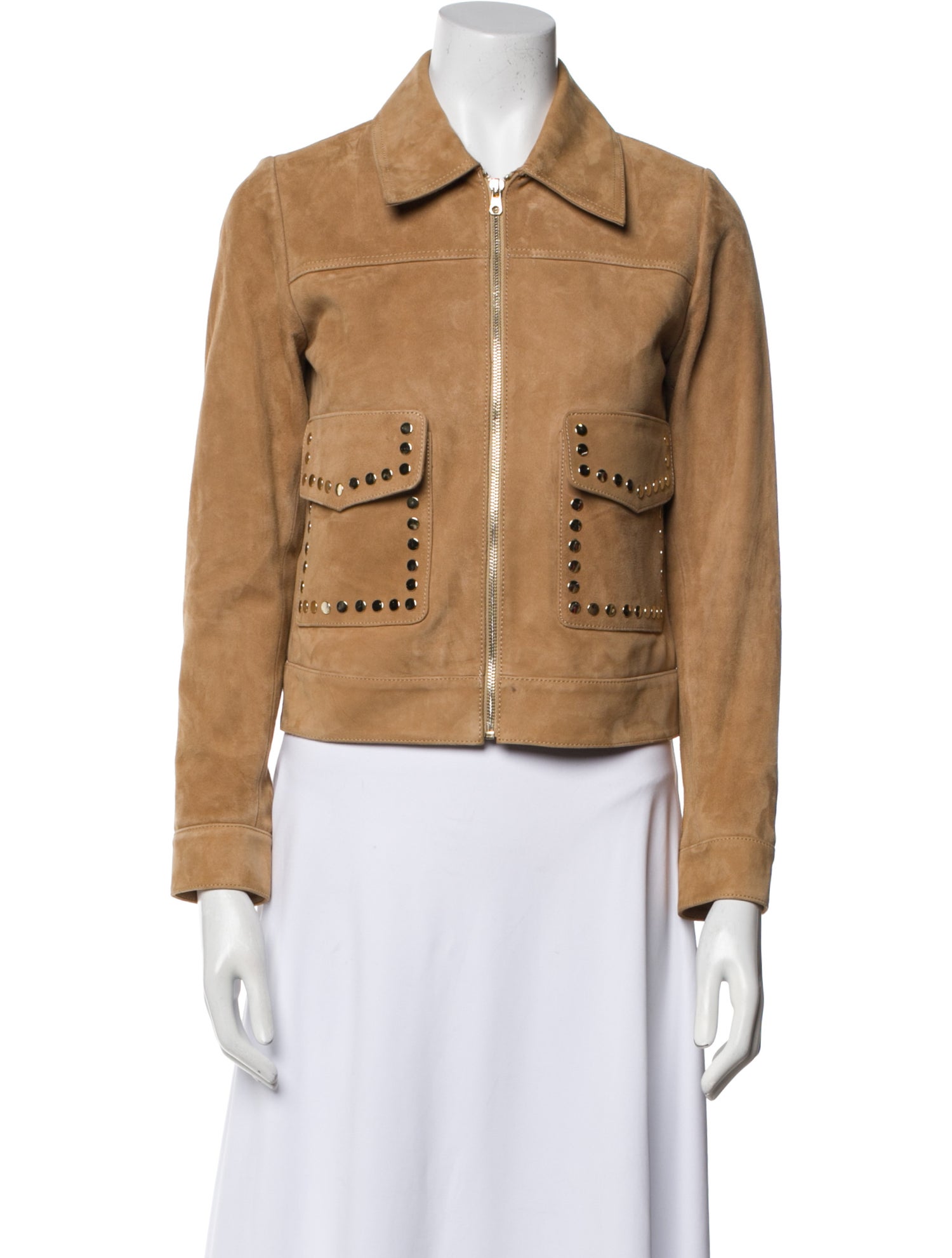 Sandro Goat Leather Biker Jacket