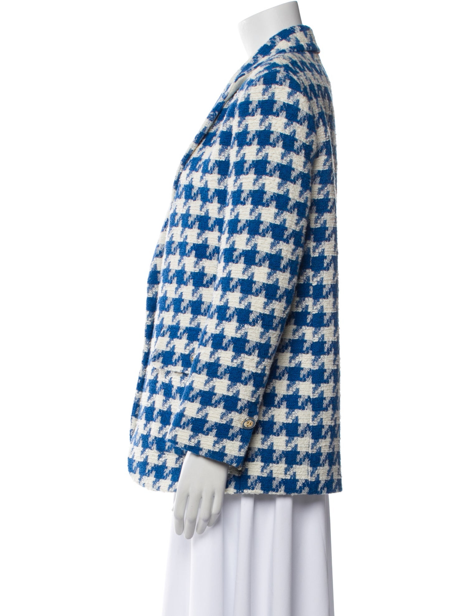 Sandro Plaid Print Blazer