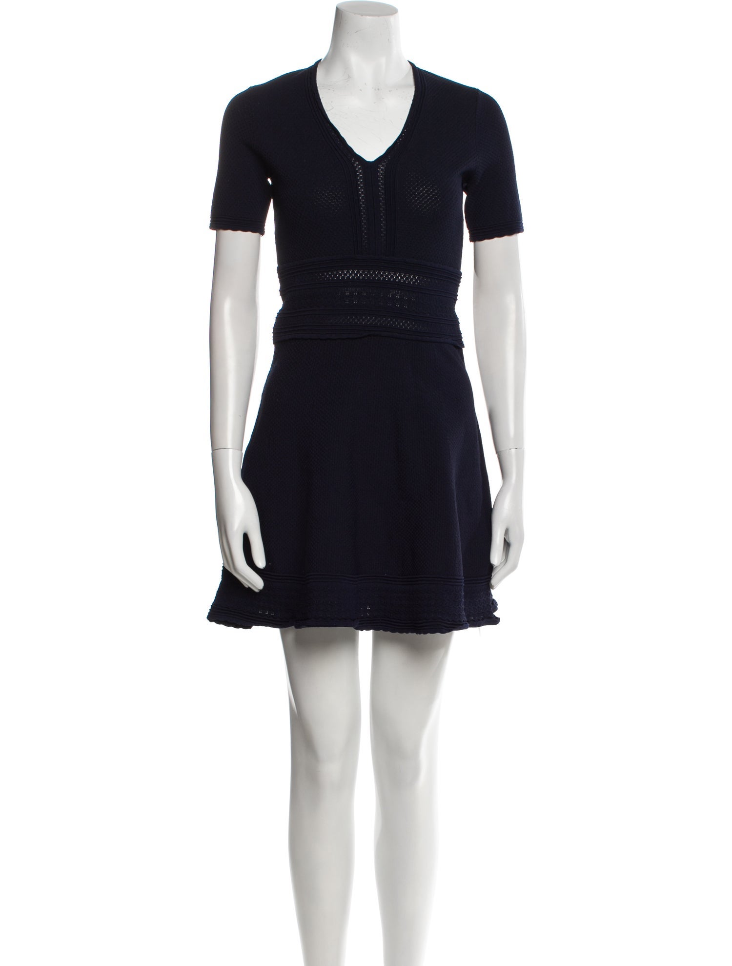 Sandro V-Neck Mini Dress