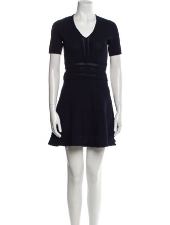 Sandro V-Neck Mini Dress