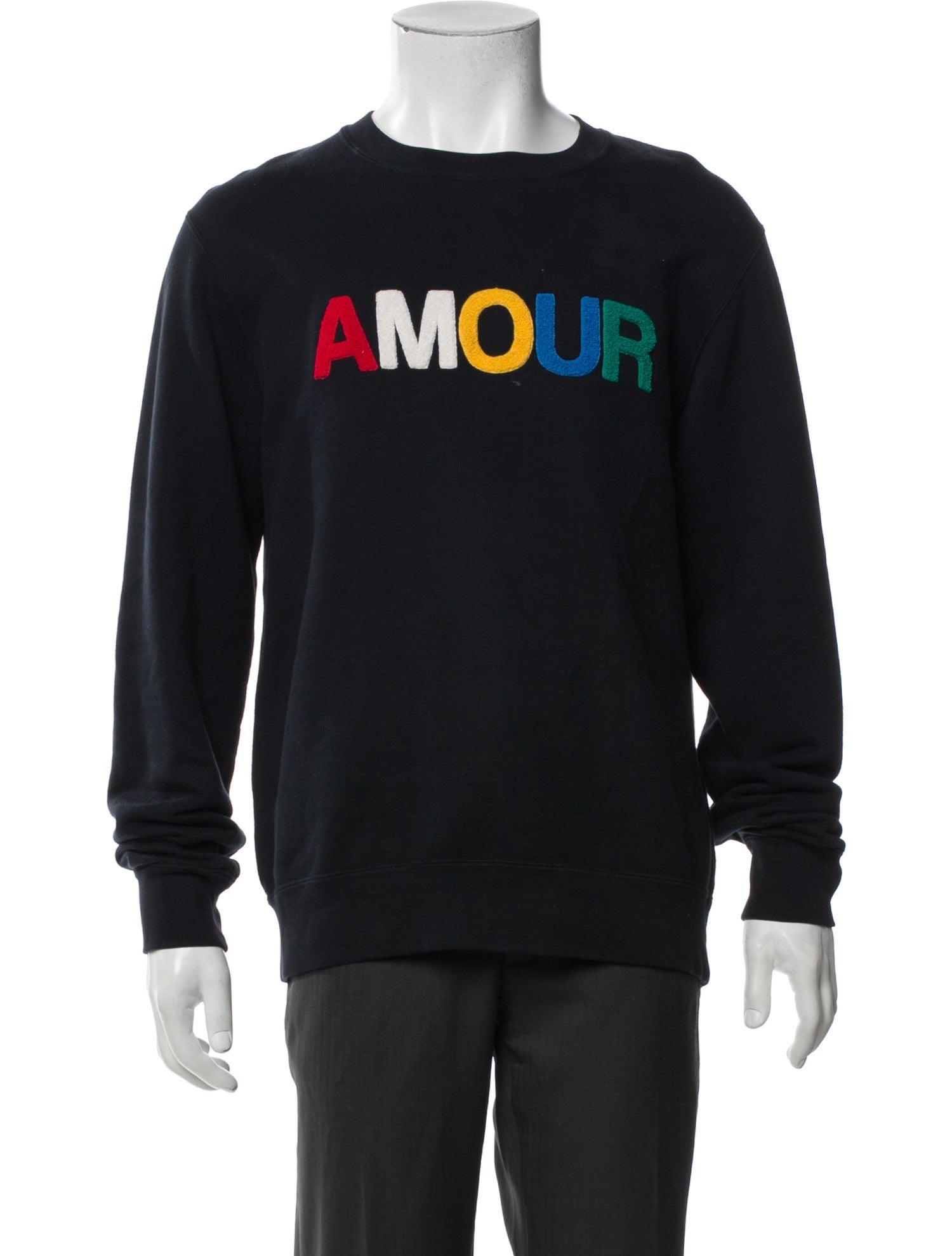 Sandro Graphic Print Crew Neck Sweatshirt