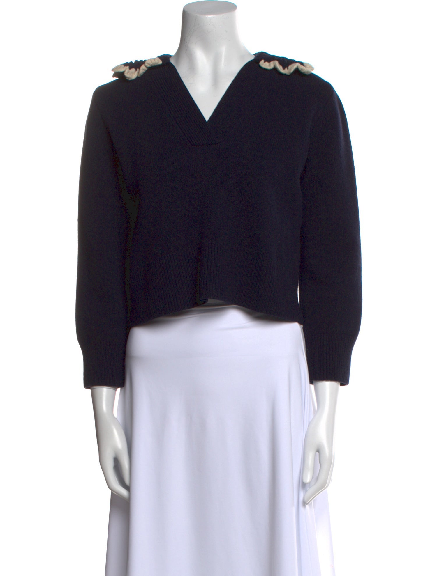 Sandro Wool V-Neck Sweater