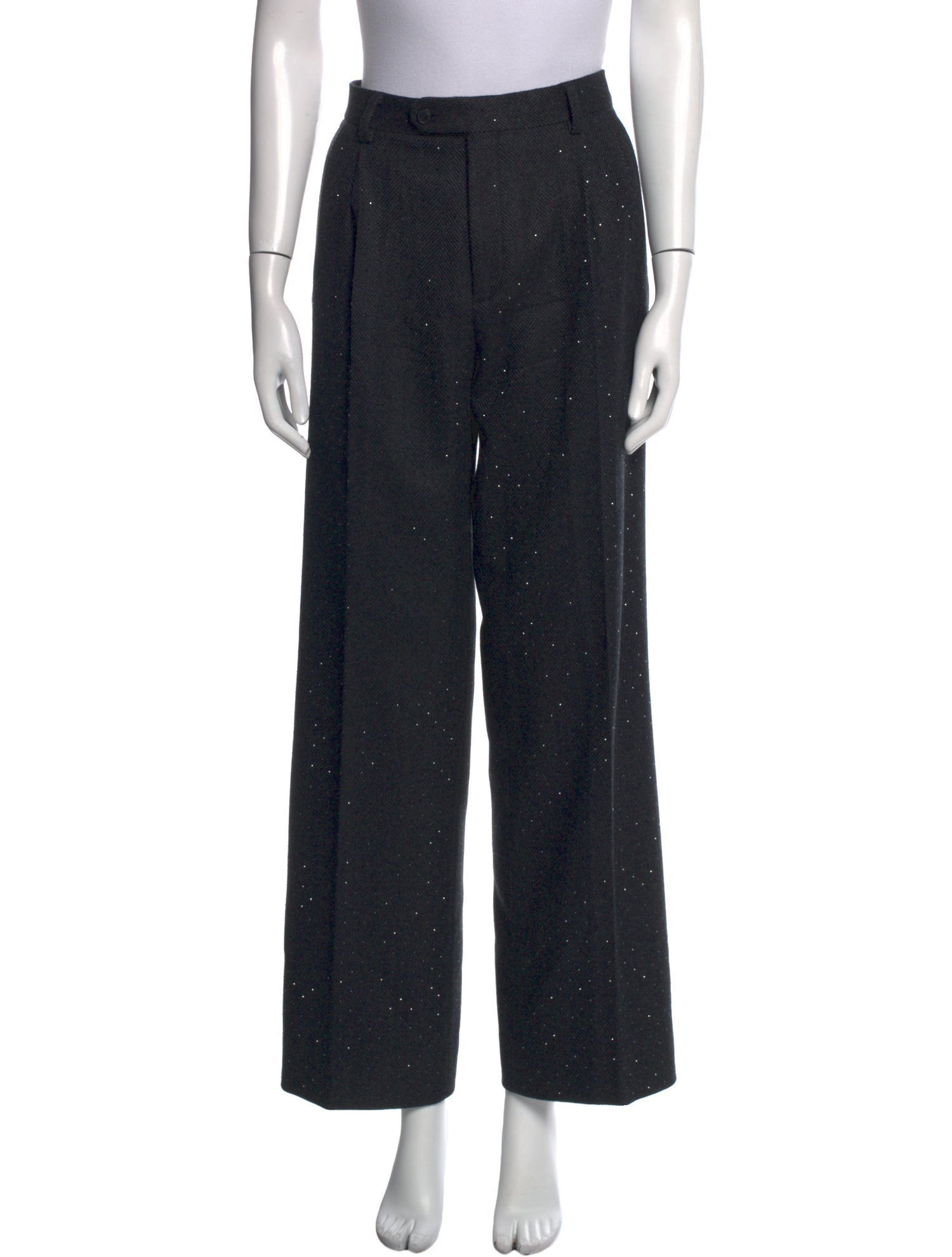 Sandro Wool Wide Leg Pants