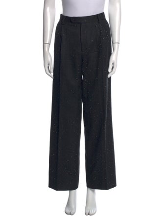 Sandro Wool Wide Leg Pants
