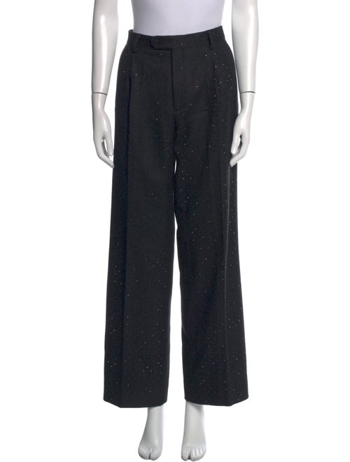 Sandro Wool Wide Leg Pants