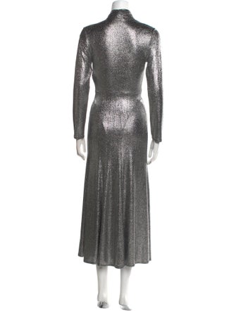 Sandro V-Neck Long Dress