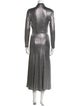 Sandro V-Neck Long Dress