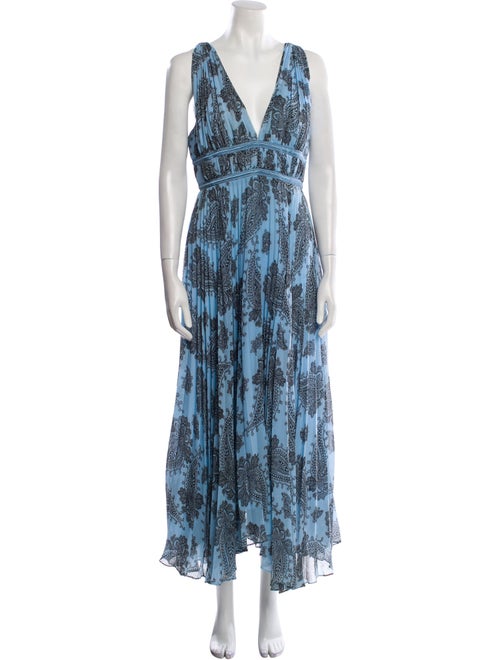 Sandro Printed Long Dress