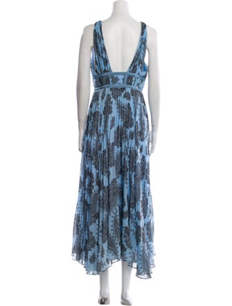 Sandro Printed Long Dress