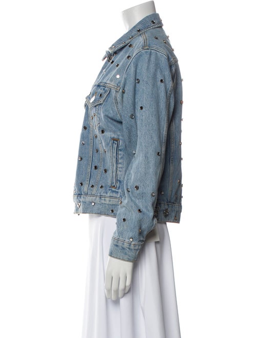 Sandro Printed Denim Jacket