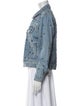 Sandro Printed Denim Jacket