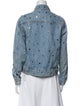 Sandro Printed Denim Jacket