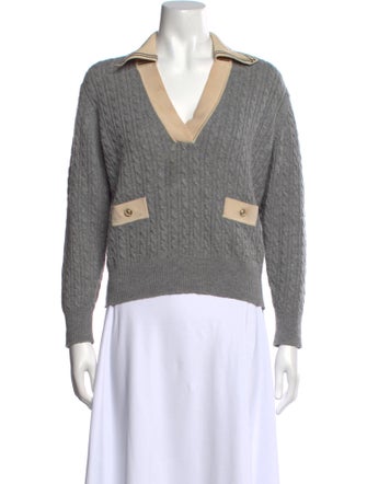 Sandro V-Neck Sweater