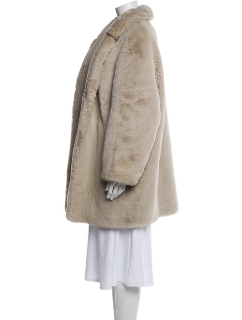 Sandro Faux Fur Coat