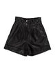 Sandro Lamb Leather Mini Shorts