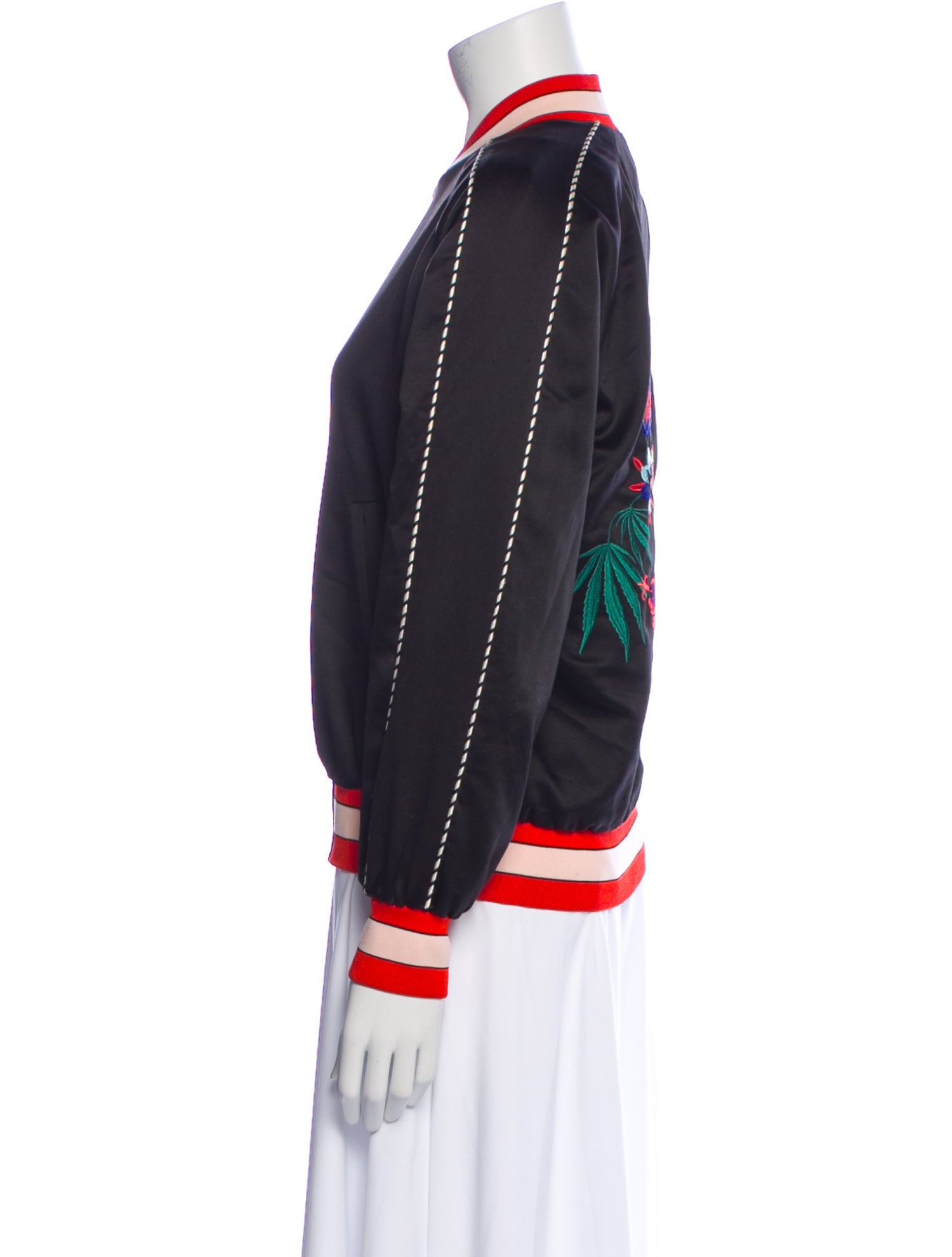 Sandro Graphic Print Bomber Jacket