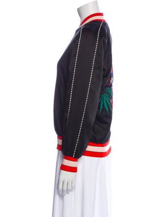 Sandro Graphic Print Bomber Jacket