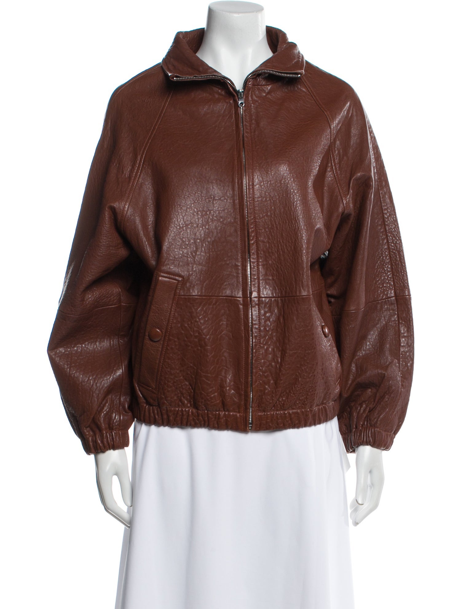 Sandro Lamb Leather Coat