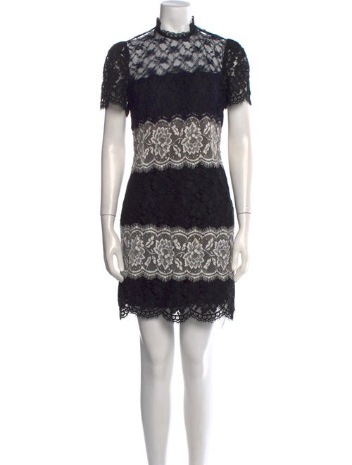 Sandro Lace Pattern Mini Dress